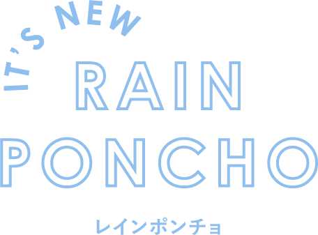 IT'S NEW RAIN PONCHO レインポンチョ